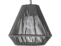 Tanner Outdoor Pendant Tapered Black