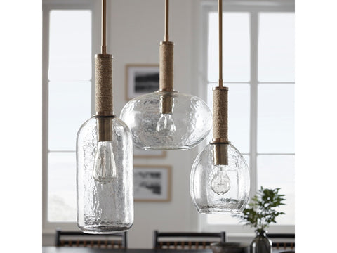 Bronson Glass Pendant Wide