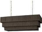 EVERLY RECTANGULAR CHANDELIER, ESPRESSO