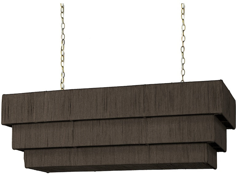 EVERLY RECTANGULAR CHANDELIER, ESPRESSO
