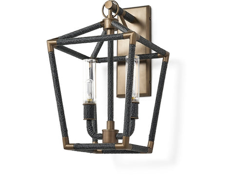 Hollister Outdoor Sconce, Medium, Black