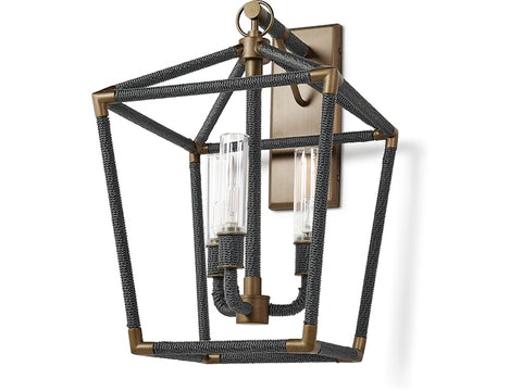 Hollister Outdoor Sconce, Large, Black