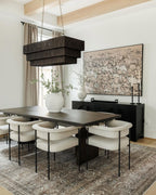 EVERLY RECTANGULAR CHANDELIER, ESPRESSO