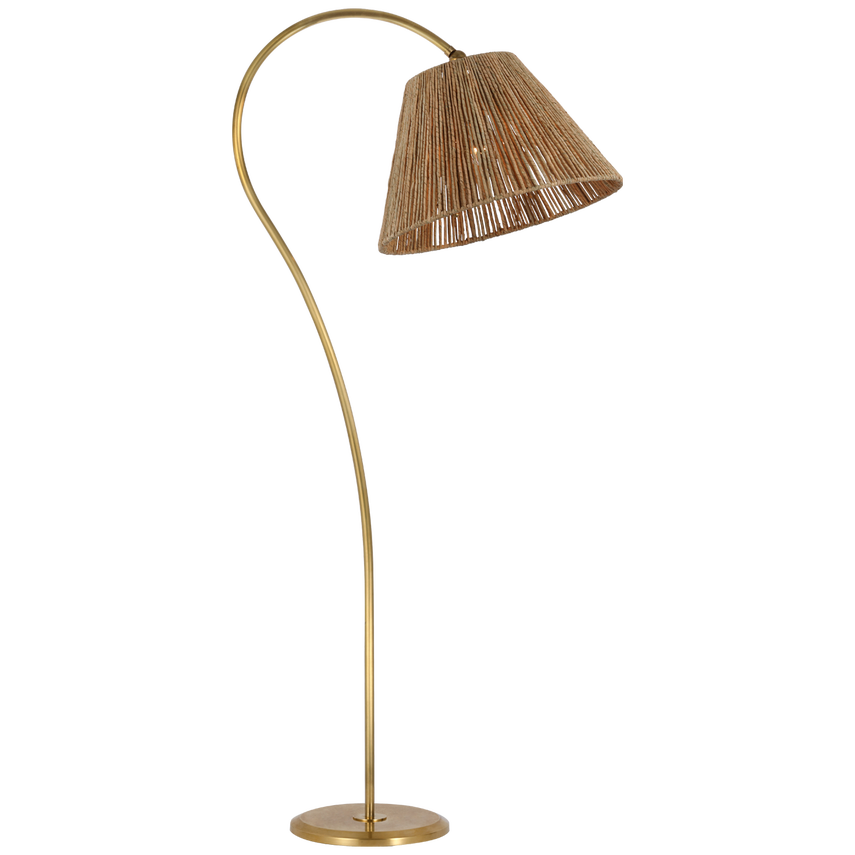 Lámpara de pie arqueada grande Dume 