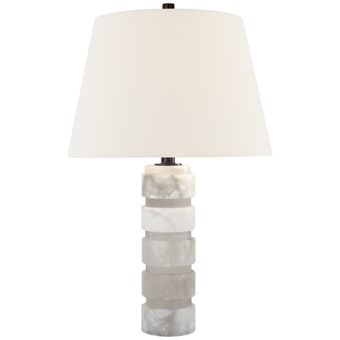 Round Chunky Stacked Table Lamp
