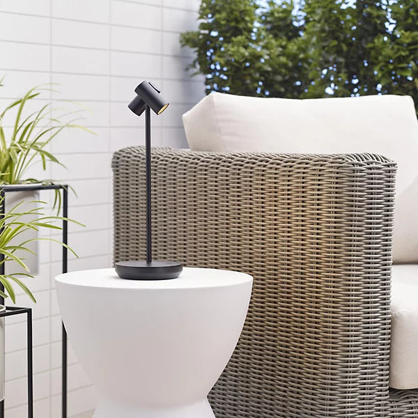 Lámpara de mesa recargable Doppia Accent