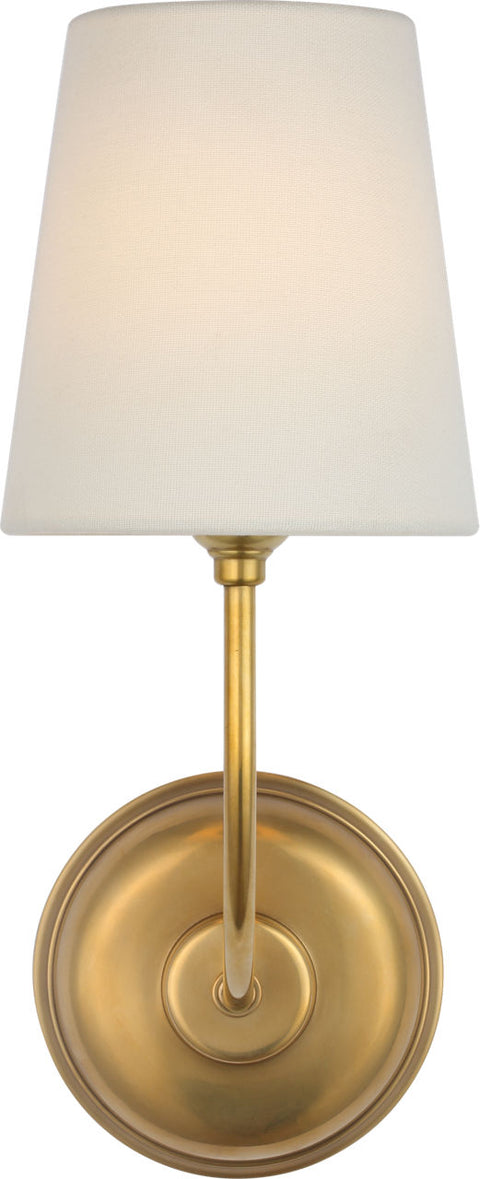 Vendome 16 Cordless 1 Light Sconce - Hand-Rubbed Antique Brass