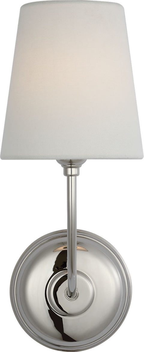 Vendome 16 Cordless 1 Light Sconce - Polished Nickel