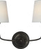 Vendome 16 Cordless 2 Light Sconce - Bronze